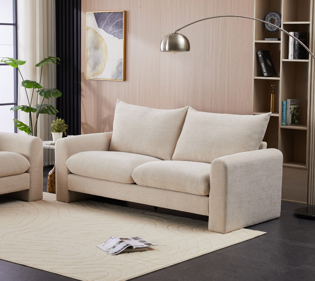 Evolve Sofa Collection Effortless Style with Everyday Comfort 2 Seater Sofa-Beige