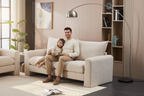 Evolve Sofa Collection Effortless Style with Everyday Comfort 2 Seater Sofa-Beige