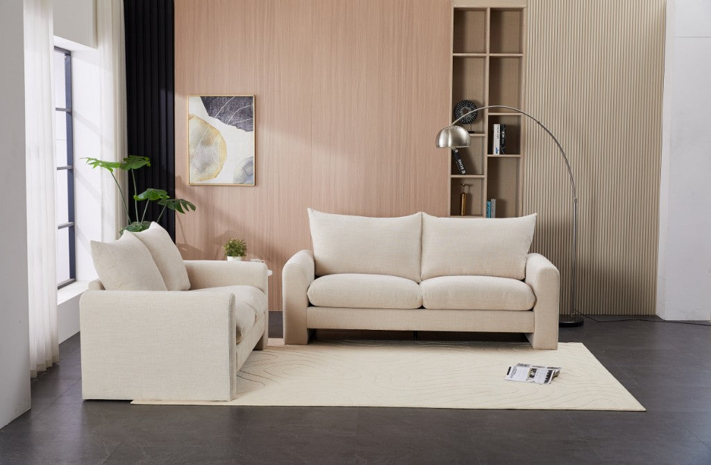 Evolve Sofa Collection Effortless Style with Everyday Comfort 2 Seater Sofa-Beige