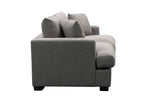 Hastvix 2.5 Seater Corner Modular Fabric Lounge Dark Grey