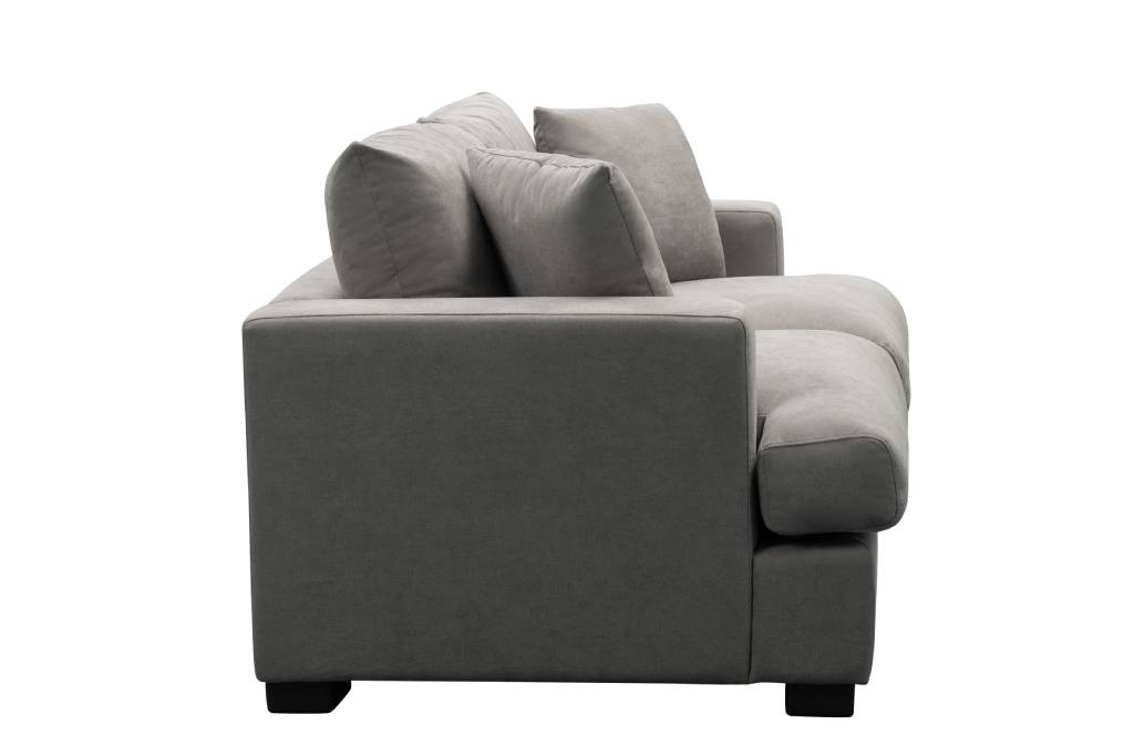 Hasting 2.5 Seater Corner Modular Fabric Lounge Dark Grey