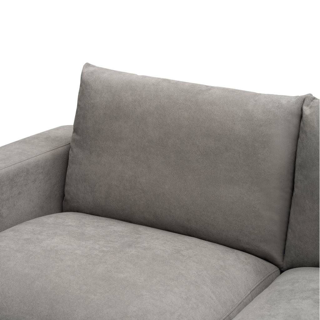 Hasting 2.5 Seater Corner Modular Fabric Lounge Dark Grey