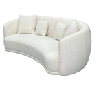 iZa Fabric 2.5 Seater Cloud Sofa -White