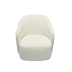 ibiza Fabric Swivel Arm Chair White