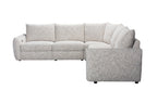 Islavix Fabric Corner Sofa With 2 Ends Power Recliner-Beige
