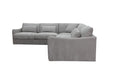 Loft Corner Modular Fabric Sofa-Ice