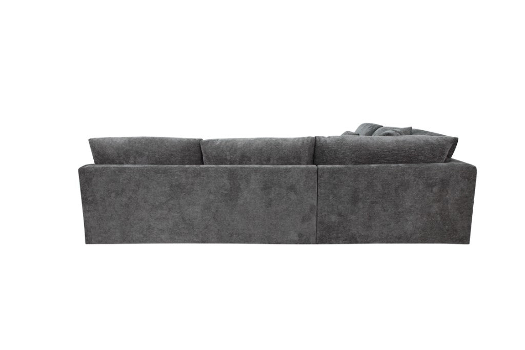 Loft Corner Modular Fabric Sofa-Licorice