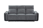 Mombavix Fabric Power Recliner-Grey