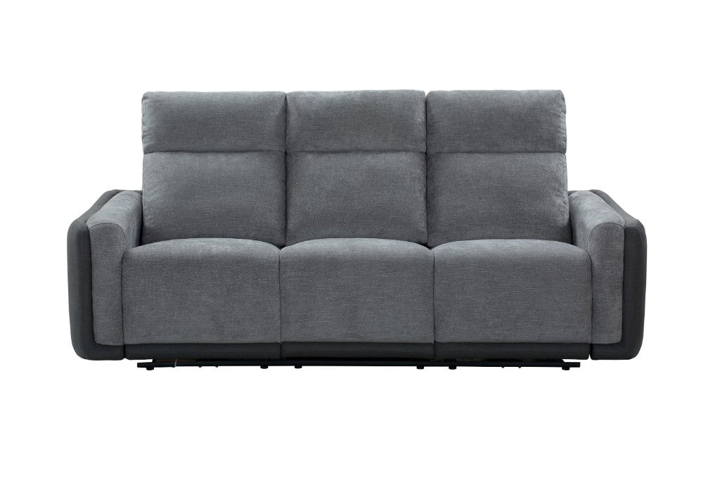 Mombavix Fabric Power Recliner-Grey