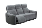 Mombavix Fabric Power Recliner-Grey
