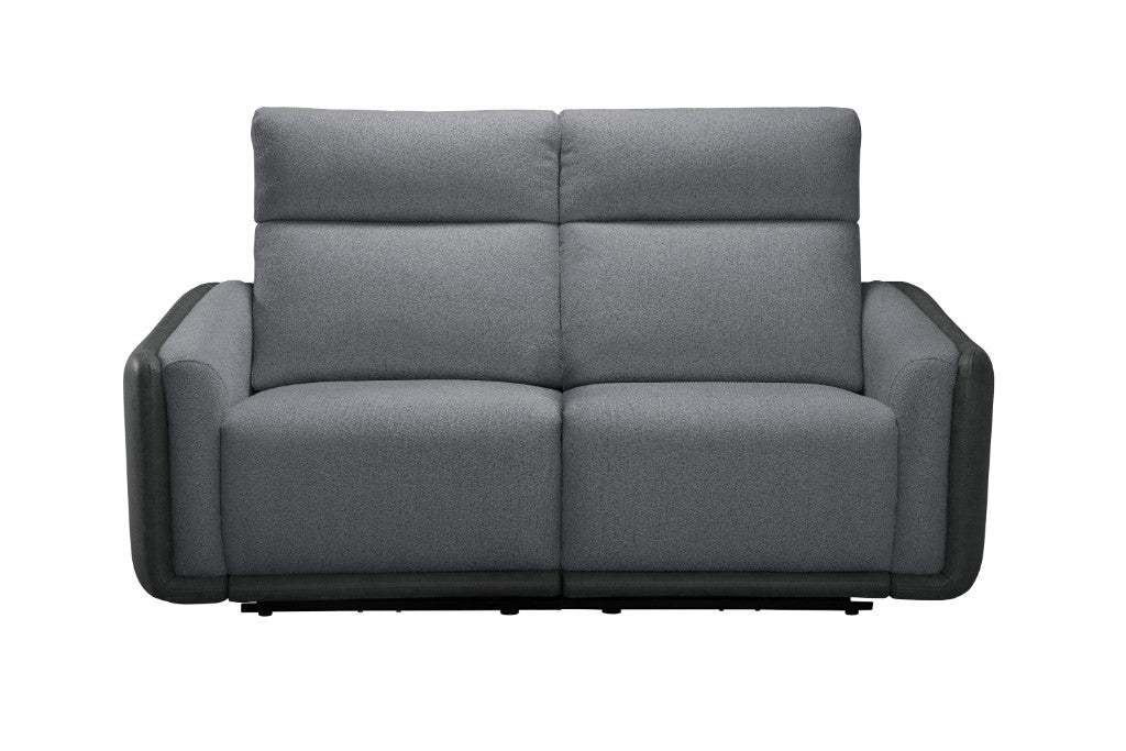 Mombavix Fabric Power Recliner-Grey