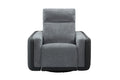 Mombavix Fabric Power Recliner-Grey
