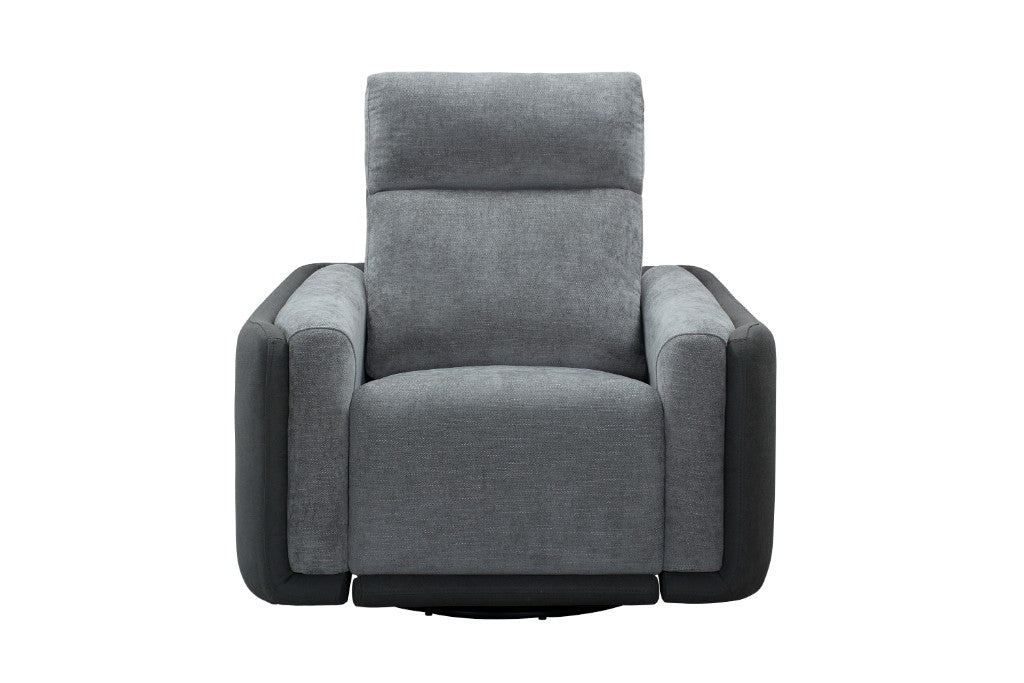 Mombavix Fabric Power Recliner-Grey