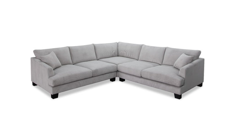 Oriovix Deep Seat Fabric LHF 2.5S+Corner +RHF 2.5S-Light Grey
