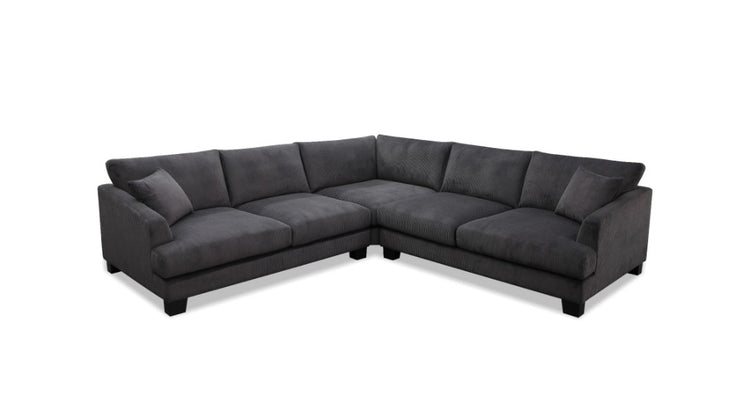Oriovix Fabric Deep Seat LHF 2.5S+Corner +RHF 2.5S-Charcoal
