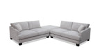 Oriovix Fabric LHF 2.5S+OTTOMAN+RHF 2.5S-Light Grey