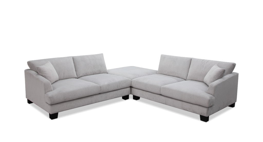 Orion Fabric LHF 2.5S+OTTOMAN+RHF 2.5S-Light Grey