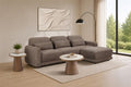 Pollyvix Fabric 3Seater Sofa W/Ottoman Plus 3XPillow