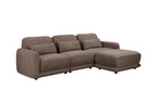 Pollyvix Fabric 3Seater Sofa W/Ottoman Plus 3XPillow