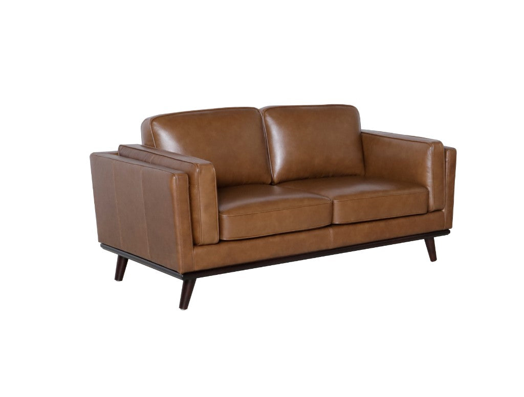 Hugo 3 Seater Leather Sofa - Nature Scotch