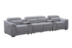 Robbvix Dual Motor 4 Seater Electric Recliner - Grey