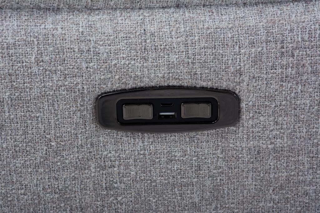 Robbie Dual Motor 4 Seater Electric Recliner - Grey