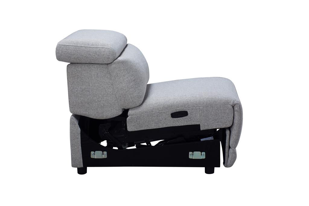 Robbie Dual Motor 4 Seater Electric Recliner - Grey