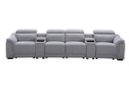 Robbvix Dual Motor 4 Seater Electric Recliner - Grey