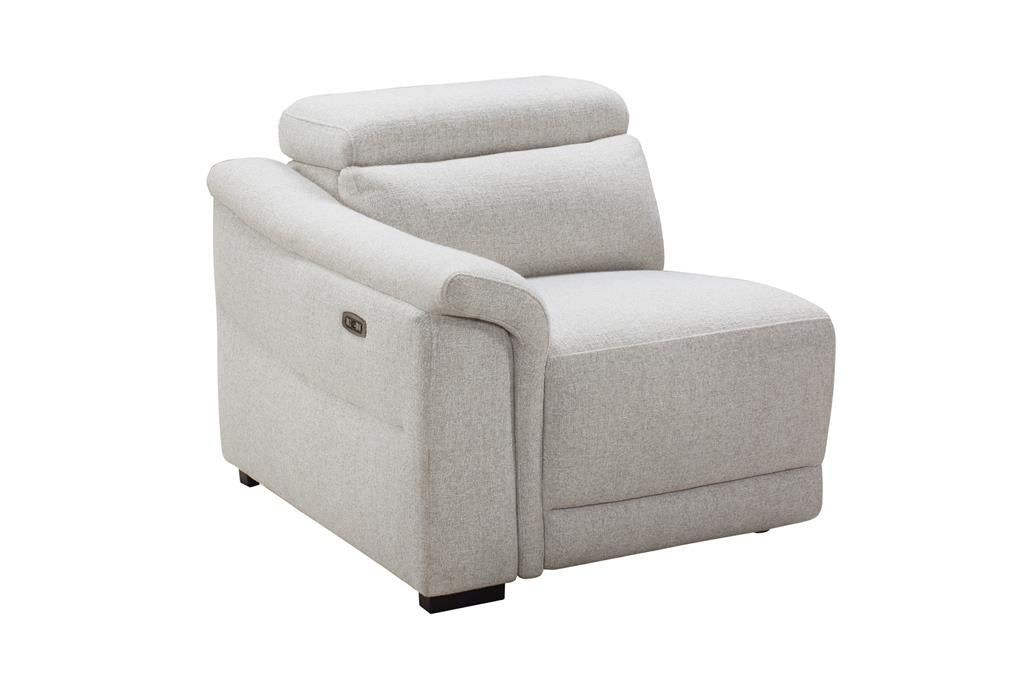 Robbie Dual Motor 4 Seater Electric Recliner - Light Grey