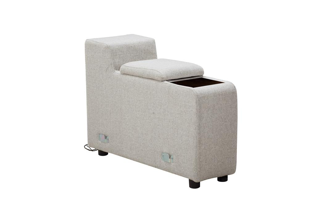 Robbie Dual Motor 4 Seater Electric Recliner - Light Grey