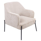 Evevix Fabric Arm Chair Silver Grey