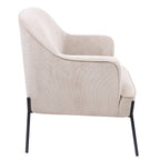 Evevix Fabric Arm Chair Silver Grey