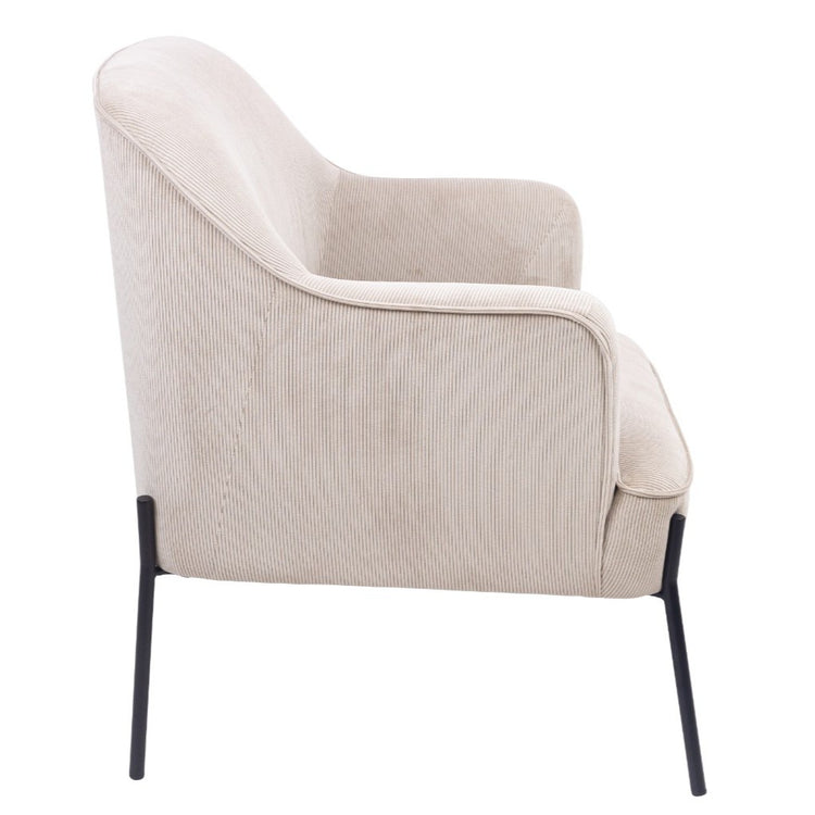 Evevix Fabric Arm Chair Silver Grey