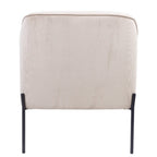 Evevix Fabric Arm Chair Silver Grey