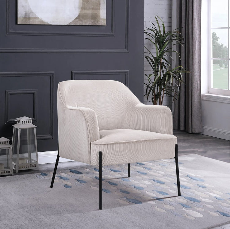 Evevix Fabric Arm Chair Silver Grey