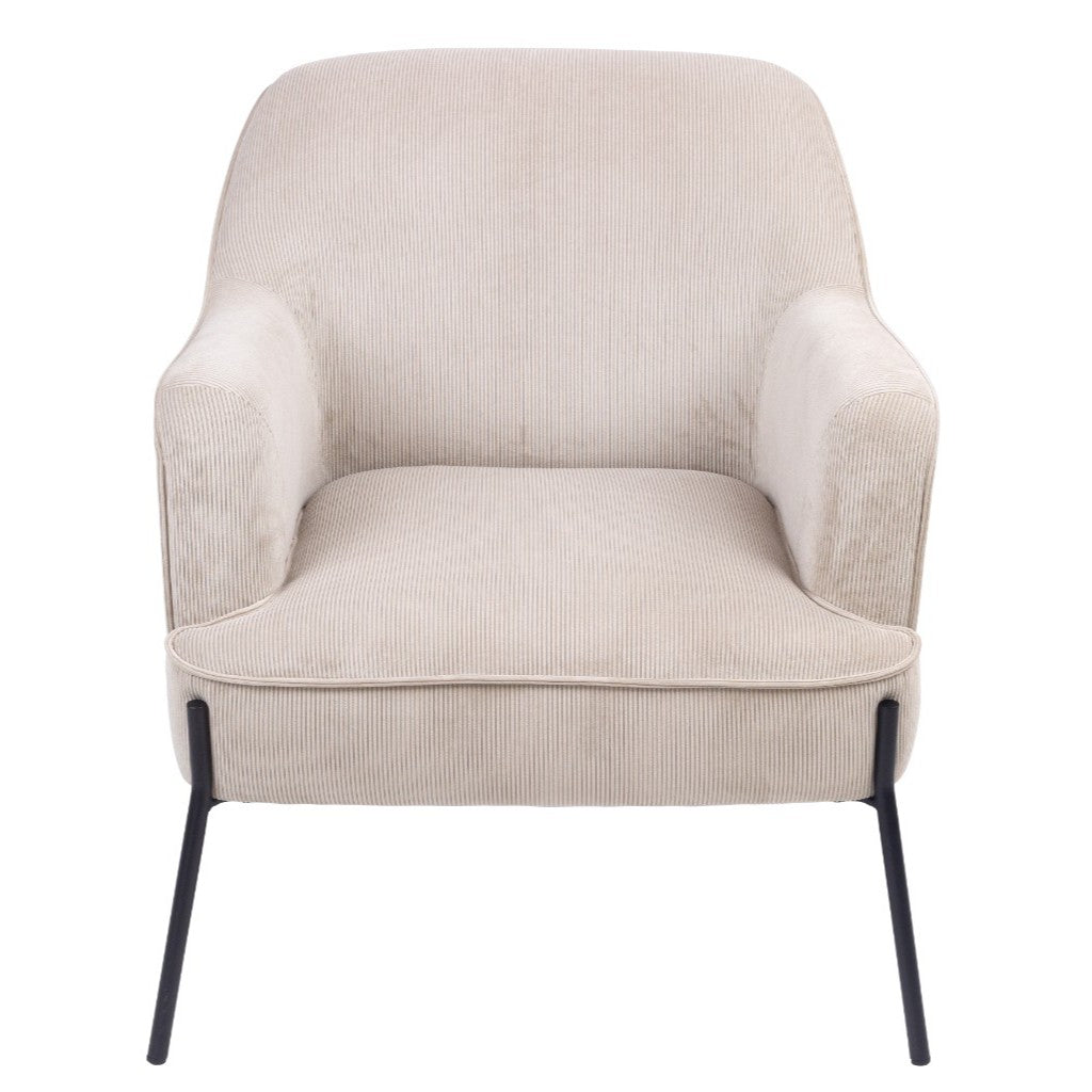 Evevix Fabric Arm Chair Silver Grey
