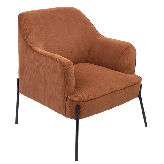 Even Fabric Arm Chair Cinnamon