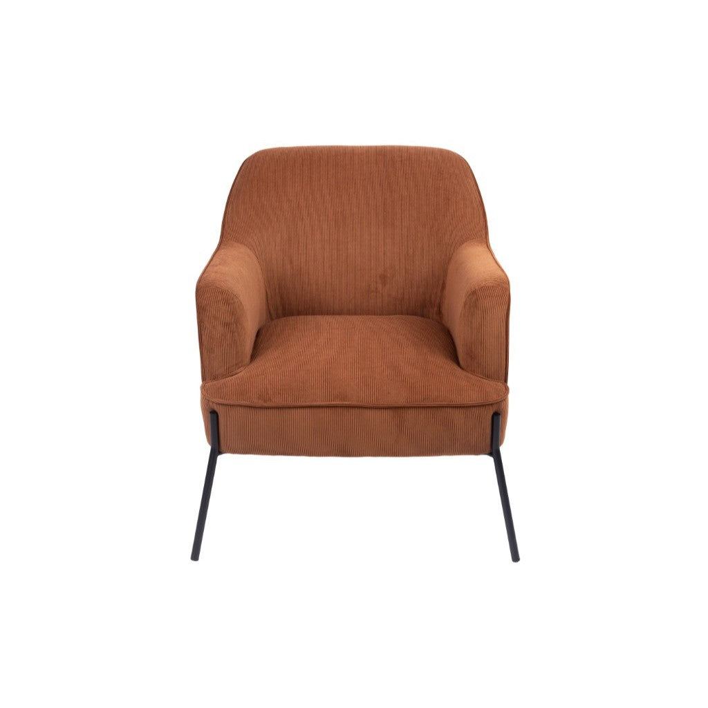 Even Fabric Arm Chair Cinnamon