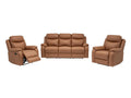 Williamvix Lounge Manual Recliner Collection : Tan / Licorice