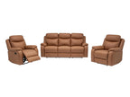 Williamvix Lounge Manual Recliner Collection : Tan / Licorice