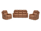 Williamvix Lounge Manual Recliner Collection : Tan / Licorice