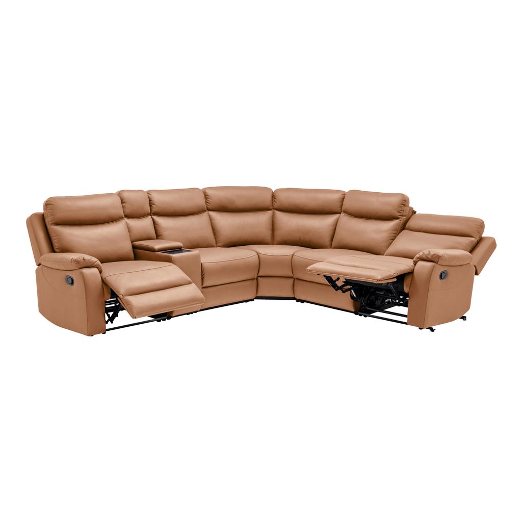 Williamvix Lounge Manual Recliner Collection : Tan / Licorice