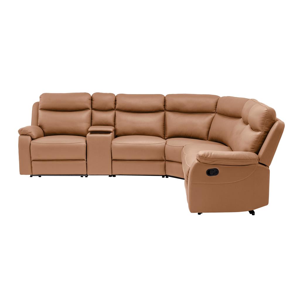 Williamvix Lounge Manual Recliner Collection : Tan / Licorice