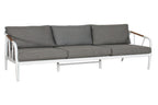 Daltvix Outdoor 5pc Lounge Set - White Grey