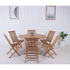 Balvix Outdoor 3PC Folding Dinning Set - Golden