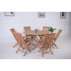 Balvix Outdoor 3PC Folding Dinning Set - Golden