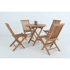 Balvix Outdoor 7 PC Folding Dinning Set - Golden