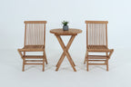 Balvix Outdoor 3PC Folding Dinning Set - Golden