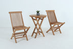 Balvix Outdoor 3PC Folding Dinning Set - Golden