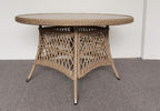 Corfvix Outdoor  5PC Dining Table 4 Chair Set -Natural /Stone